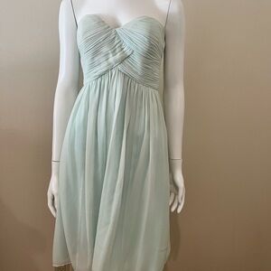 Donna Morgan Seafoam Blue Chiffon mini dress